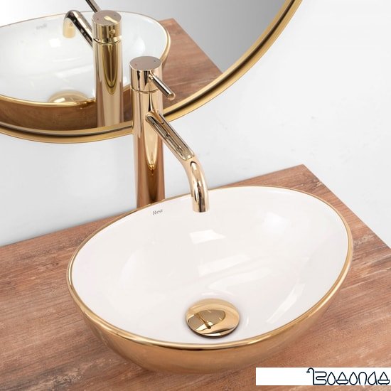 Умывальник Rea Sofia mini (белый/золотистый)