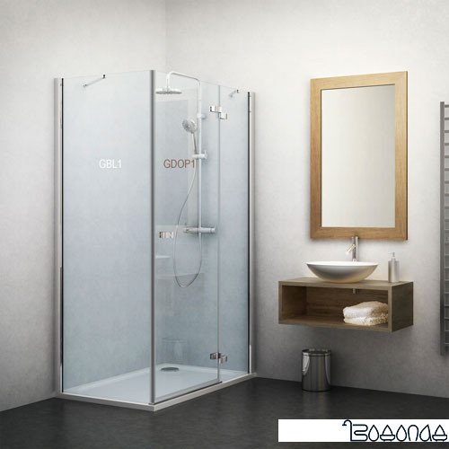 Душевая стенка Roltechnik Elegant Line GBL1/100 (хром/прозрачное)