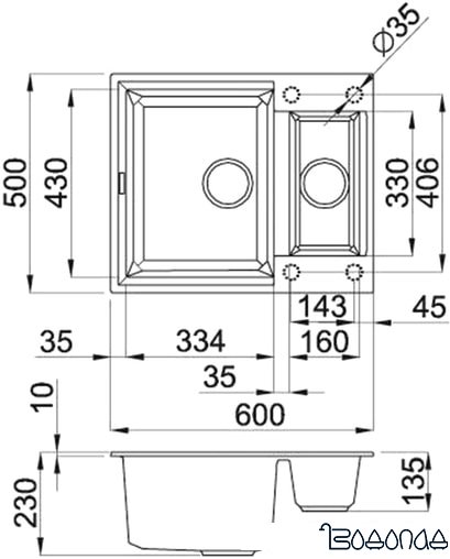Кухонная мойка Elleci Easy 150 Espresso 78