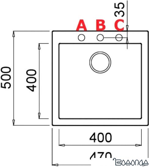 Кухонная мойка Elleci Quadra 102 Bianco Antico G62