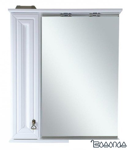 Misty Шкаф с зеркалом Лувр 85 L (Белый)