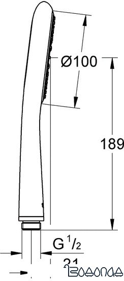 Душевая лейка Grohe Rainshower Icon 100 [27377000] фото 2