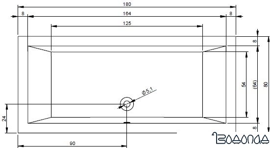 Ванна Riho Lugo 180x80 BT02 (с ножками)