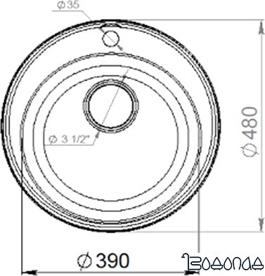 Кухонная мойка GranFest QUARZ Z-08 (бежевый) фото 2 Кухонная мойка GranFest QUARZ Z-08 (бежевый) фото 2