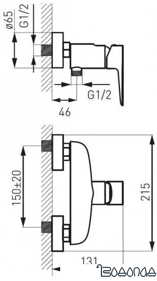 Смеситель Ferro Adore BDR7 (белый/хром)