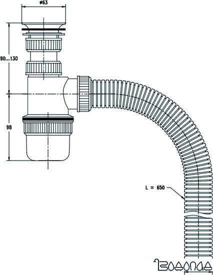 Сифон Wirquin Эконом 30980122