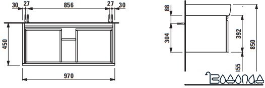Laufen Тумба под умывальник Pro 4830720954631