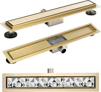 Трап/канал Rea Pure Neo 900 N (золотой)