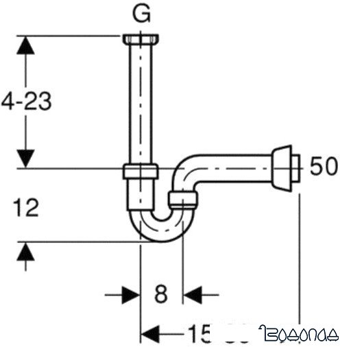 Сифон Geberit Uniflex 152.741.11.1