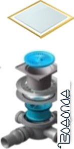 Трап/канал Pestan Confluo Standard White Glass 3 Gold