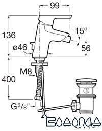 Смеситель Roca Malva 5A603BC0M