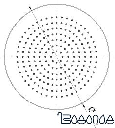 Верхний душ Valvex Dione Rose Gold 2445430 фото 2
