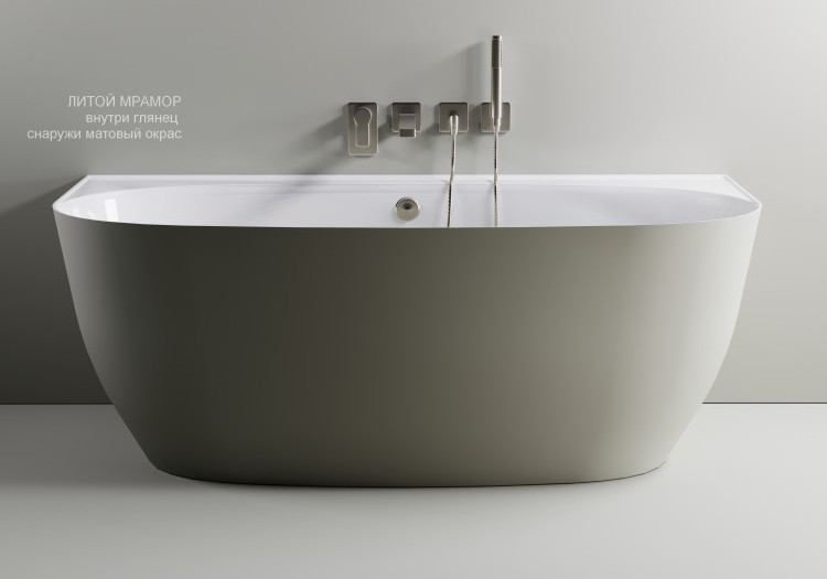 Пристеночная ванна Атрия у стены