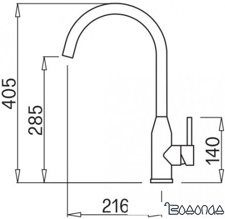 Смеситель Elleci Adige M70 Ghisa