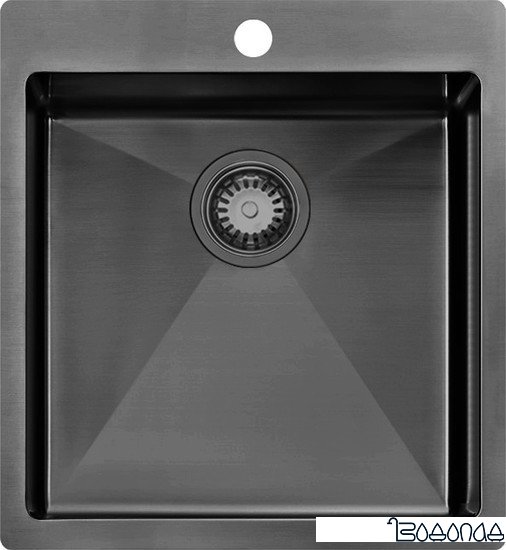 Кухонная мойка ZorG ZRN 5045 Nano PVD Gunblack