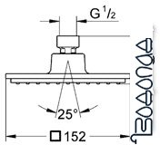 Верхний душ Grohe Euphoria Cube 150 (27705 000)
