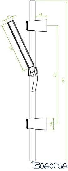 Душевой гарнитур Laveo Pola NAP 71A1 фото 3