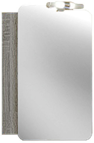 Aqwella Шкаф с зеркалом Аликанте 50 [Alic.04.05/Gray]