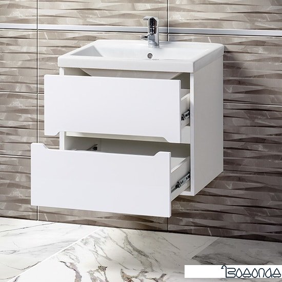 Мебель для ванных комнат Акваль Тумба под умывальник Верна 60 АВ.60.20.00.N
