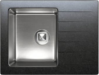 Кухонная мойка Tolero TTS-660 (черный 911)