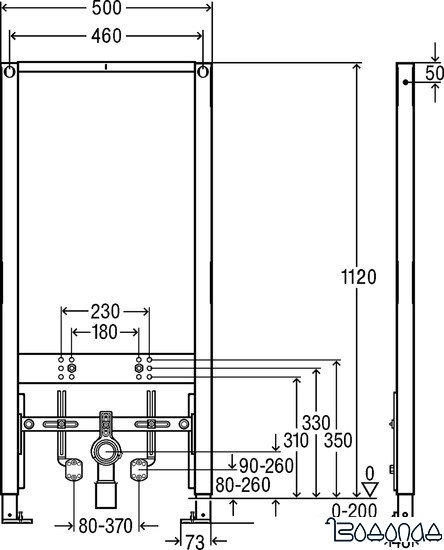 Инсталляция для биде Viega Prevista Dry 8568 776 442 фото 3