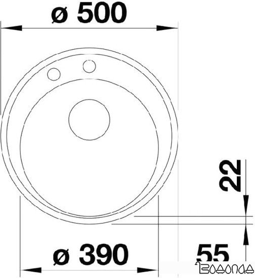 Кухонная мойка Blanco Riona 45 (кофе) [521401]