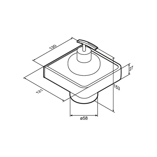 Дозатор для жидкого мыла Damixa Jupiter DA7736900 фото 2