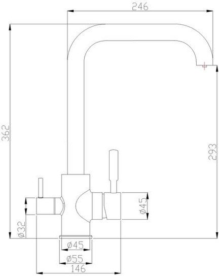 Смеситель ZorG SH 715 (бронзовый)