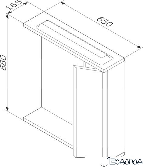AM.PM Шкаф с зеркалом Like [M80MPL0651WG] фото 2