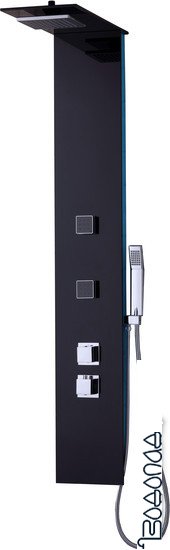 Душевая панель Leroy Black Tino