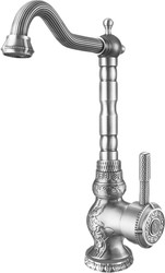 Смеситель ZorG A 305K-SL (античное серебро)