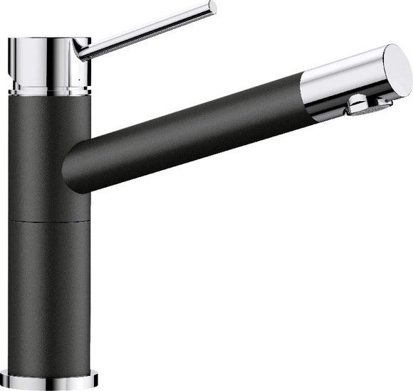 Смеситель Blanco Alta Compact 526162 (черный/хром)