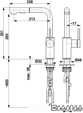 Смеситель Armatura Duero Basic 6623-110-81