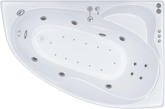 Ванна Triton Изабель гидромассажная 170x100R Премиум