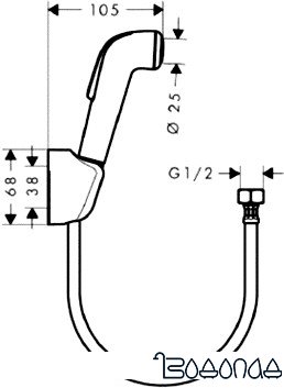 Душевая лейка Hansgrohe Croma [32127000]