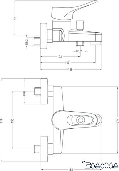 Смеситель Deante Vero Bow 011M фото 2