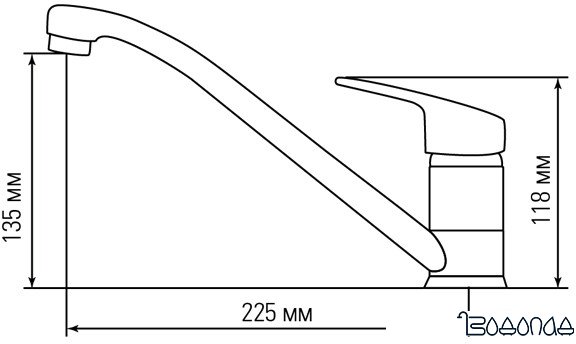 Смеситель Thor Bergen (песочный TR108) [80910102]