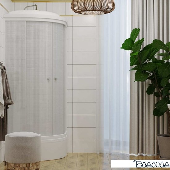 Душевая кабина Triton Стандарт В3 100x100 (белый лен) фото 4