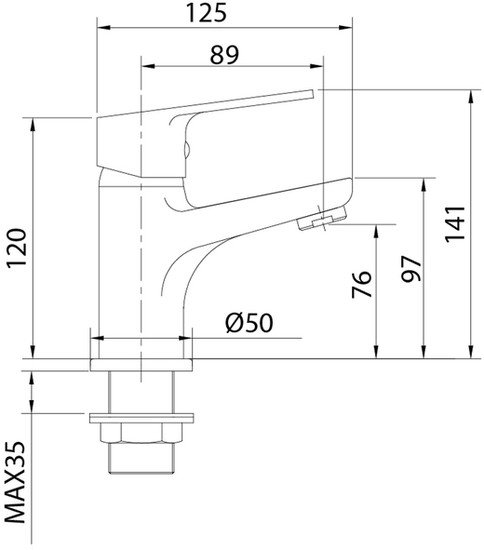 Смеситель Milardo Helic HELSB00M01