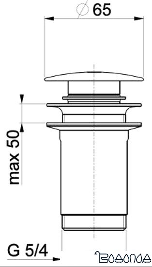 Донный клапан Armatura 660-254-00