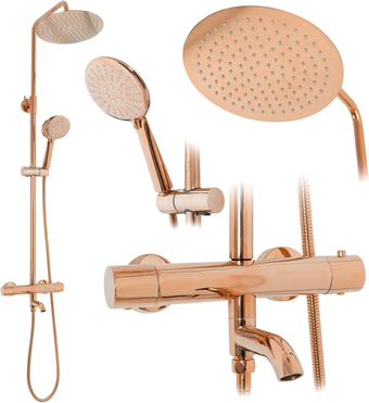 Душевая система Rea Lungo Rose gold REA-P6606