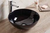 Умывальник CeramaLux 104B (черный глянцевый)