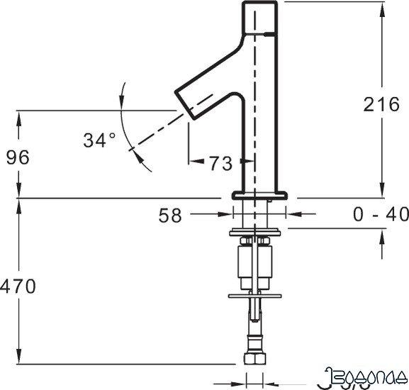 Смеситель Jacob Delafon Talan E10378RU-CP