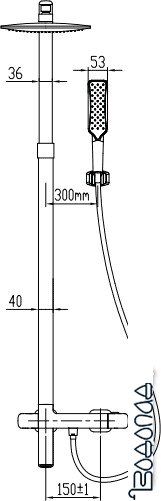 Душевая система Kaiser 35282