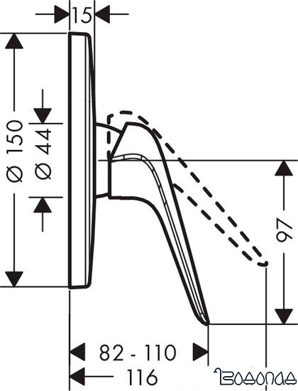 Смеситель Hansgrohe Novus 71065000