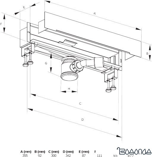 Трап/канал Deante KOW 003D
