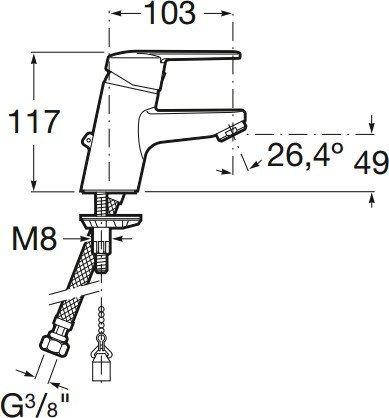 Смеситель Roca Victoria A5A3125C00
