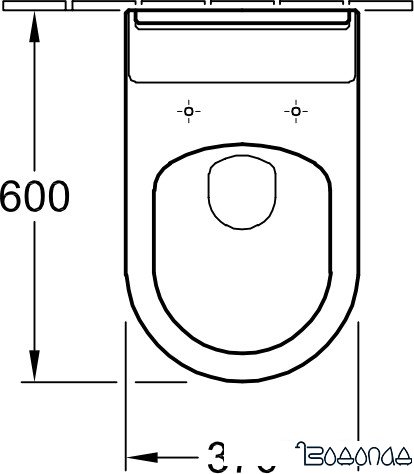 Унитаз Villeroy & Boch Hommage 6661B0R2