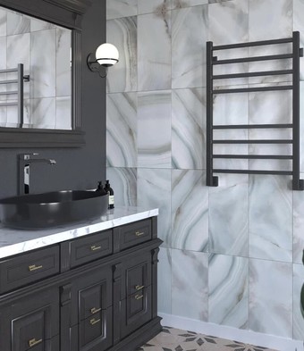 Полотенцесушитель Stinox Quatro 50x80 qu80 Ral 9005