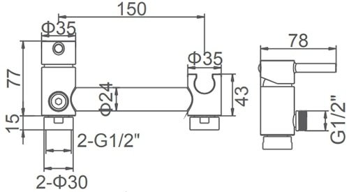 Смеситель Ledeme L5398-6